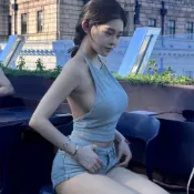 肚兜上衣 甜辣風女裝 超短版上衣 吊帶上衣 美背背心 美式背心 肚兜式甜辣掛脖抹胸上衣夏短款純欲風露背綁帶吊帶背心女內搭