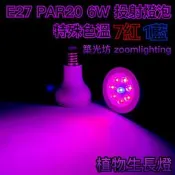 【築光坊】 PAR20 8W LED 特殊色溫 植物燈  全光譜4000K 3500K 10000K 投射燈 投射燈泡