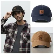 carhartt 西岸水洗老帽 復古皮標貼布 滑板工裝品牌