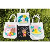 line friends 帆布袋 7-11 熊大 兔兔 莎莉 手提袋 收納袋