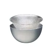 【柳宗理】IUSE研選 日本製 Sori Yanagi 18-8不鏽鋼 漏盆+調理盆 23cm