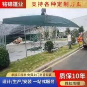 【銷售冠軍戶外移動推拉雨棚大排檔帳篷倉庫防水遮陽棚伸縮式車棚雨棚