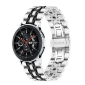 吉光商城-適用三星galaxy watch華為fitbit不銹鋼錶帶active2蝴蝶扣金屬手環腕帶