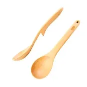 【仙德曼 SADOMAIN】山毛櫸原木餐具不沾桌湯杓(廚房餐具/露營用品/料理用具/原木餐具/湯杓)