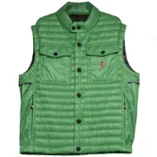 Moncler Grenoble Ollon Down Vest 經典羽絨車縫中性款背心(孔雀石綠)