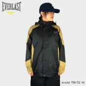 (店+)【EVERLAST】EVERLAST 外套 黑棕 防風 連帽外套 男 4051143420