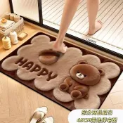 🍀可開收據發票🍀口碑爆款秒吸水5D立體硅藻泥地墊卡通衛生間浴室防滑吸水家用腳墊入戶