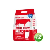 RED COW 紅牛 【紅牛官方直營】即溶脫脂高鈣奶粉2KGX2(紐西蘭乳源/高鈣/維生素/牛奶蛋白/好友送禮/純生乳)