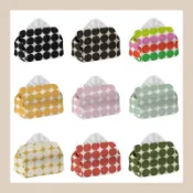 ┇12色┇小圓點短絨衛生紙套衛生紙替換套衛生紙包紙巾套marimekko 同款自打版