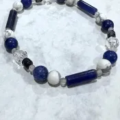 霧|水晶手鍊|客製化|蘇打石|藍紋石|白松石|雪花黑曜石|白水晶
