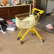 🔥免運🔥超市購物車購物小推車網紅可折疊防摔學步車玩具車可坐 小推車 購物車 買菜小拉車 家用戶外手推車