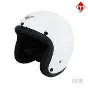 華泰 安全帽 K-805 A3 白黑 復古帽 寬版 騎士帽  半罩 全拆洗 《淘帽屋》