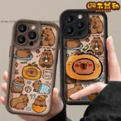 卡皮巴拉 手機殼 VIVO Y21 Y20 Y55 Y36 V60 Y78 Y76 Y55 Y72 Y27 水豚支架