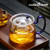 協貿國際日用品生活9館 創典 耐高溫玻璃煮茶壺家用煮茶器黑茶小青柑泡茶器過濾花茶壺