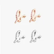 【agnes b.】bijoux 女款純銀 b. Logo耳環