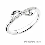 DY Diamond 大亞鑽石 18K金 時尚鑽石線戒