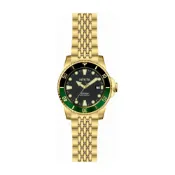 INVICTA 英威塔 綠金色系 水鬼潛水錶 自動上鍊機械腕錶 44mm 不鏽鋼錶帶 男錶(39763)