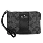 COACH 手拿包 手機包 皮革 黑灰 全新正品 全省專櫃均可送修保養原價$4500 特價
