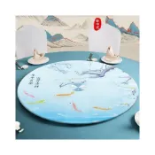 (店+)餐桌轉盤 鋼化玻璃轉盤 轉盤桌 圓桌轉盤 旋轉圓盤 貼畫轉盤 酒店旋轉盤 圓形餐桌 轉盤 飯桌 辦桌