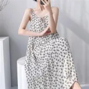 【韓國K.W.】韓國空運輕棉麻性感維多高品質免穿搭洋裝(小香風/輕量涼感/洋裝/休閒/日系/通勤/渡假)
