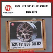 【超級嚴選】√ HobbyDesign 改造件 1/24 19寸 BBS CH-R2 輪圈模型 HD03-0672