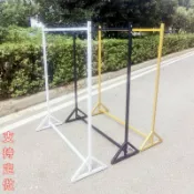 全球選品1館 生活百貨 鐵藝衣架服裝店男女貨架展示架落地式中島架側掛架衣服架子單槓