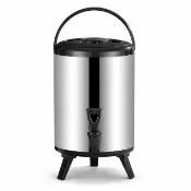 津久 奶茶保溫桶（6L 3層保溫）不鏽鋼雙層冷熱兩用大容量茶水桶 奶茶店擺攤商用專用桶