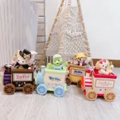 現貨供應 上海 迪士尼 火車 達菲 玲娜貝兒 餅乾 烏龜 oIu 達菲家族 玩具 禮物 收納盒 爆米花桶 代購 電動