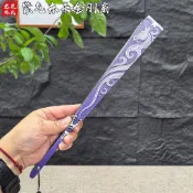 秒殺🔥龍泉紫氣東來金剛扇全金屬扇骨折扇古風男生帥氣戶外防身工藝扇子臺灣出貨✨