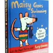 Maisy Goes Swimming小鼠波波去游泳Cousins露西·卡曾斯 幼兒趣味精裝操作圖畫書