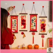 🎀木子雜貨鋪🎀 2026馬年新年對聯彩印掛布裝飾品福字掛飾春節新年氣氛佈置