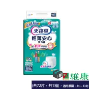 來復易 輕薄安心活力褲 M號_18片/4包/箱 (共4包，共1箱) 維康 新品上市