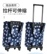 宜百家 免運 折疊買菜購物手推車 買菜車小拉車購物車拉桿車家用神器超市手拉車拖車折疊便攜購物袋