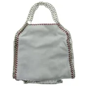 【DOKODEMO】二手 Stella McCartney 兩用 Falabella 聚酯纖維淺藍色鏈條單肩包 0241