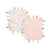奇哥豆趣竹纖維標籤響紙安撫巾 20×24cm(TEA68500P粉)338元
