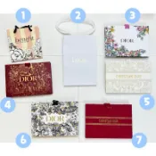 DIOR 迪奧 紙袋 緞帶紙袋 燙金紙袋 手提袋  送禮袋 禮品袋 香水袋 長紙袋 小包裝紙袋 伴手禮袋 節日送禮包裝袋