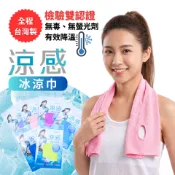【AMISS】台灣製涼感巾 冰涼巾｜無毒安心認證/Q-MAX有效降溫｜運動/通勤騎車/露營降溫 運動毛巾