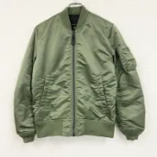 【DOKODEMO】ALPHA INDUSTRIES ALPHA URBAN RESEARCH DOORS MA-1 卡其色短上衣/開襟TOP，S碼，古著