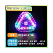 (店+)太陽能 20 LED 三角警示燈 六種模式 可USB充電 防水 磁吸 爆閃燈 震動感應 光感 安全警示燈 現貨免運