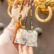 🌟臺灣熱賣🌟御守掛件香包國風山水畫香囊刺繡香袋平安開運古風配飾車載掛件 香包 香囊 福袋 香包袋 平安福袋 香氛袋飾