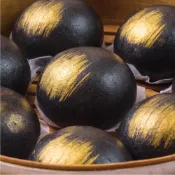 (店+)【壽滿趣】五星藍帶手工港點-烏金流沙包(8入/盒)