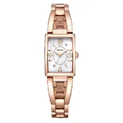 大高雄鐘錶城 CITIZEN 星辰錶 NEW WICCA 公主系列 KF7-562-21 臺灣限定太陽能方形時尚腕錶 17.5x24mm｜樂天領券現折★全館特惠中★指定刷卡回饋10%