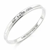 【Tiffany&Co. 蒂芙尼】台灣現貨-1837系列-925純銀女用手環手鐲(展示品)