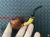 【萬禾】迷你竹節石楠木鬥！！小叼鬥橡拇指鬥便攜鬥手工鬥一香