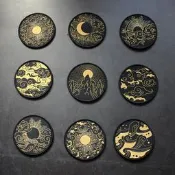 【我要曝光】中國元囌祥雲織嘜魔鬼氈章日月星雲山海國潮臂章溼氣章創意補丁貼