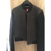 Nike太空棉外套深灰/黑色長袖拼接