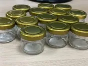 【出清 斷捨離】二手果醬圓玻璃瓶 蜂蜜瓶 收納瓶 小玻璃瓶 玻璃 果醬瓶 法國聖桃園四果綜合果醬空玻璃瓶 二手愛之味空瓶