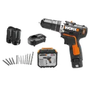 (店+)【WORX 威克士】12V 鋰電三用震動電鑽 雙電池 鋰電池 電鑽 三用電鑽 震動電鑽 衝擊電鑽 鋰電電鑽 電鑽工具 衝擊式電鑽 WX129