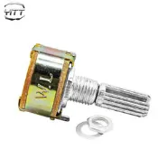 現貨雙聯50k電位器 音量旋鈕電位器 音量調節旋鈕 柄長20mm 功放元件