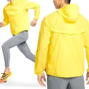 【NIKE 耐吉】As Uv Rpl Stride Jacket 男款 黃色 防潑水 運動 連帽 外套 HV4549-718